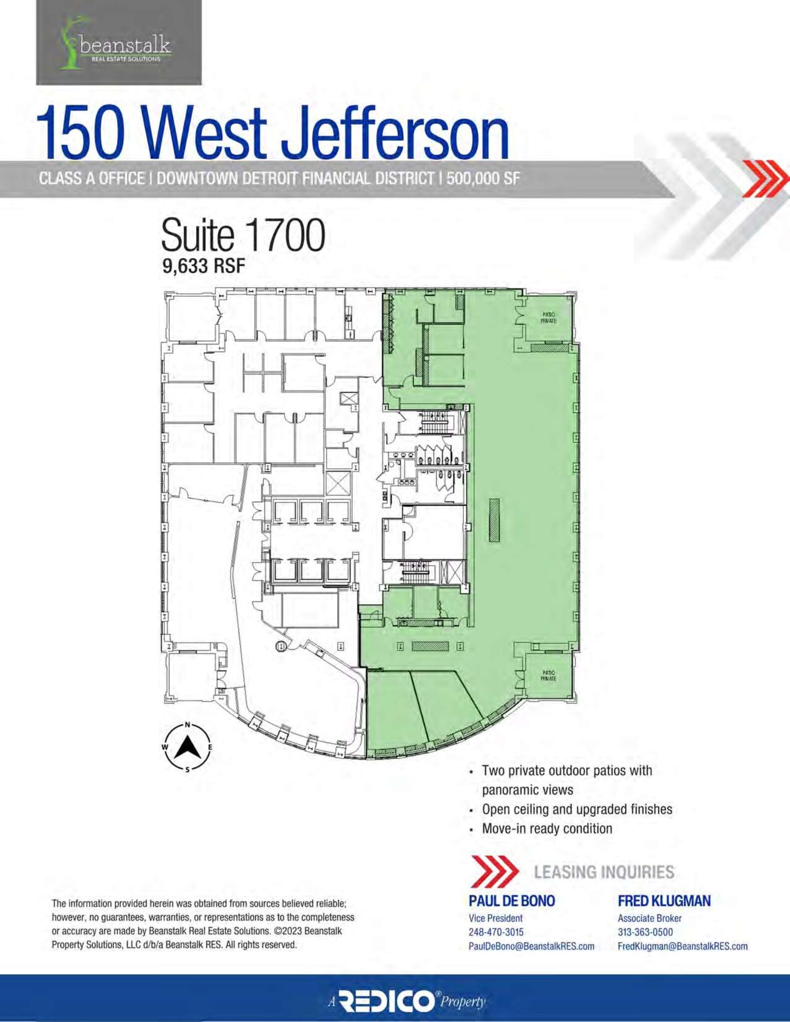 150 W Jefferson Ave, Detroit, MI for lease Site Plan- Image 1 of 1