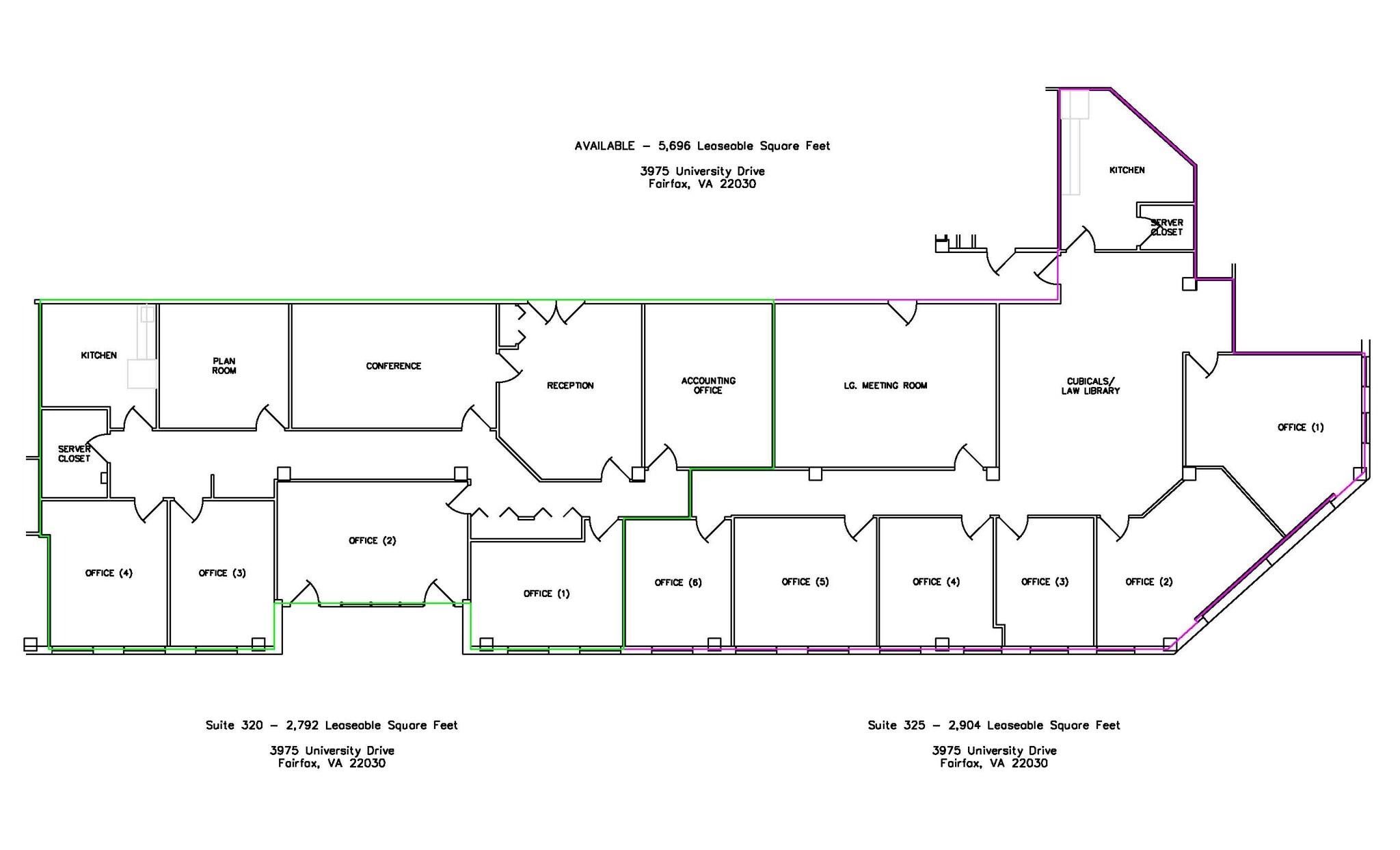 3975 University Dr, Fairfax, VA for lease Floor Plan- Image 1 of 1