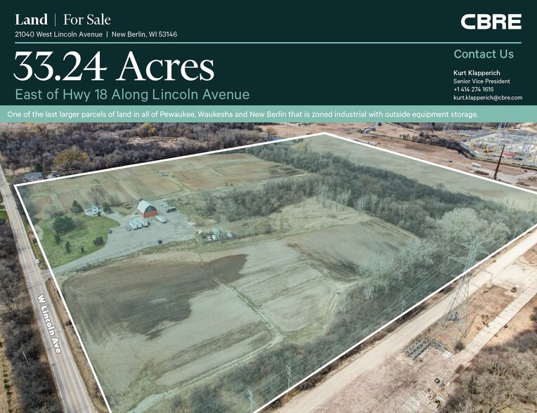 21040 W Lincoln Ave, New Berlin, WI for sale - Building Photo - Image 1 of 5