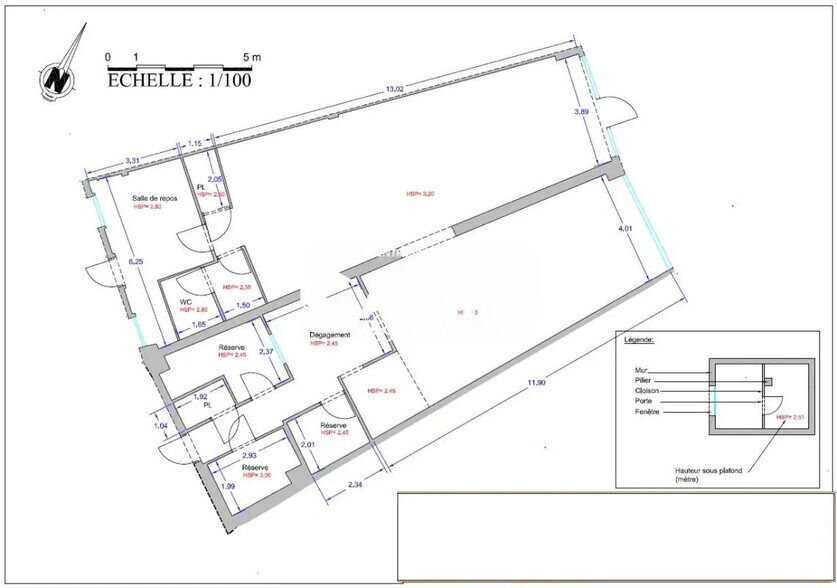 Retail in Colomiers for lease - Floor Plan - Image 1 of 1