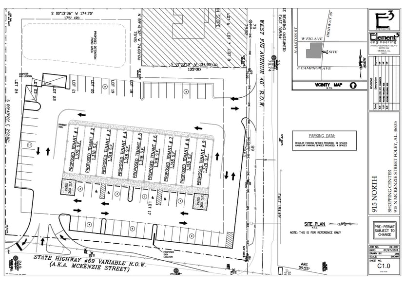 915-947 N McKenzie St, Foley, AL for lease - Site Plan - Image 3 of 3