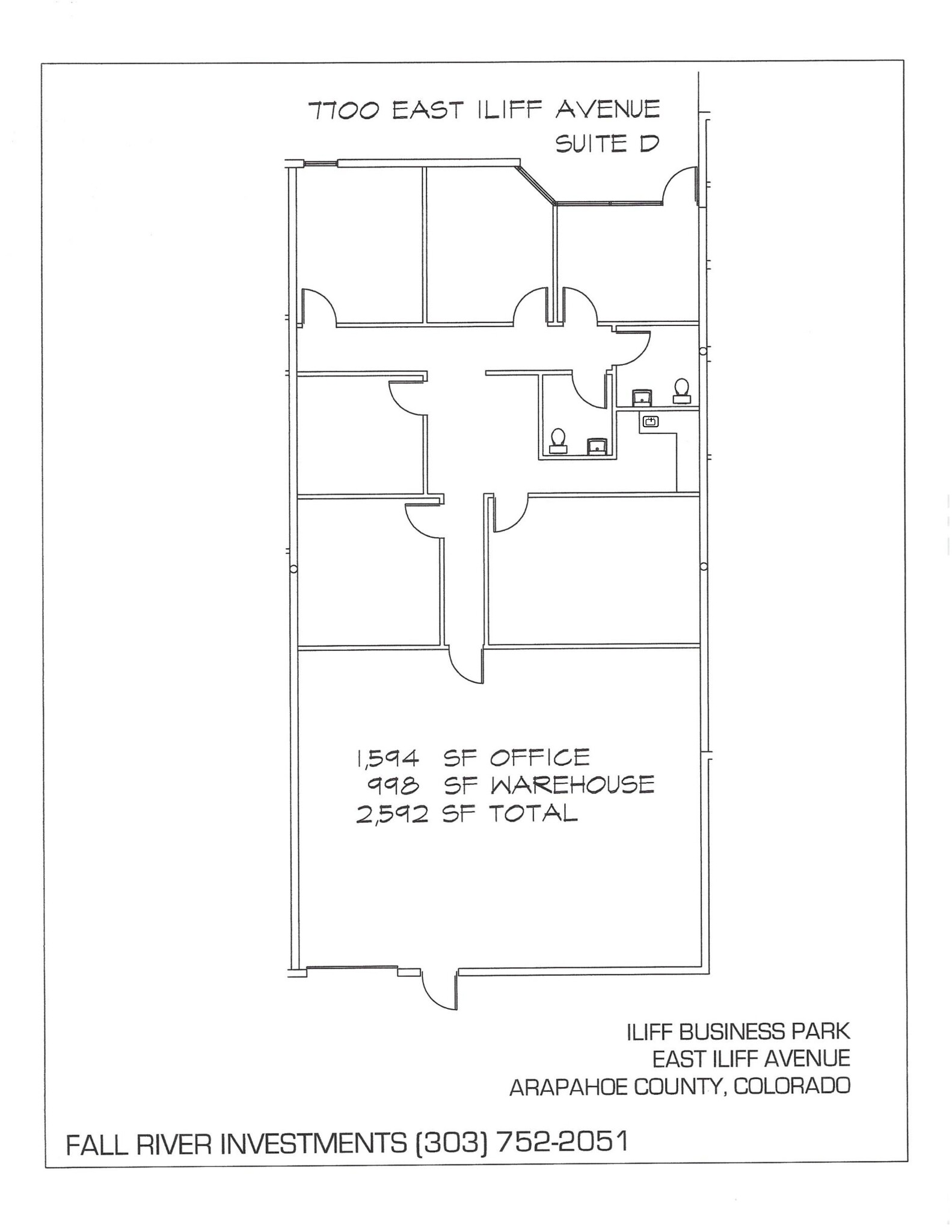 7700 E Iliff Ave, Denver, CO for lease Site Plan- Image 1 of 1