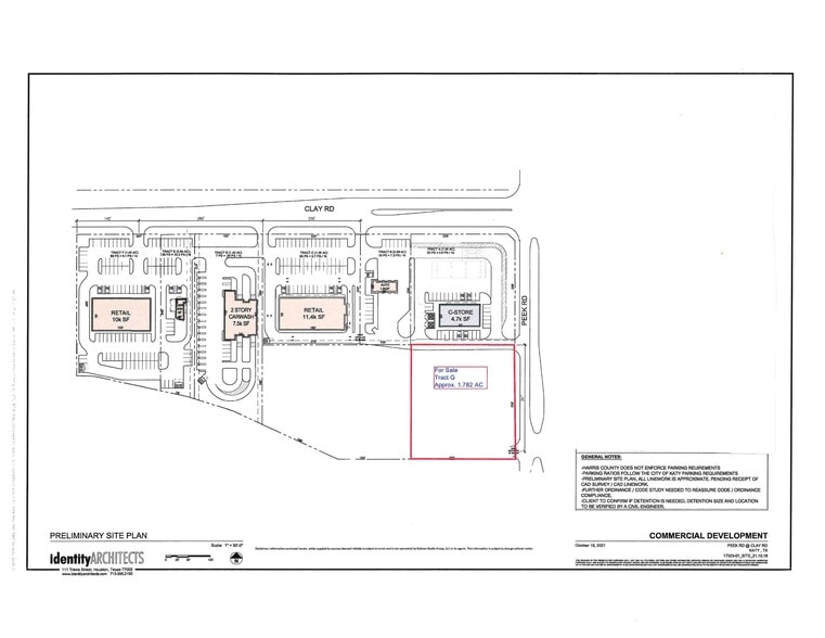 Peek Rd, Katy, TX for sale - Site Plan - Image 2 of 2
