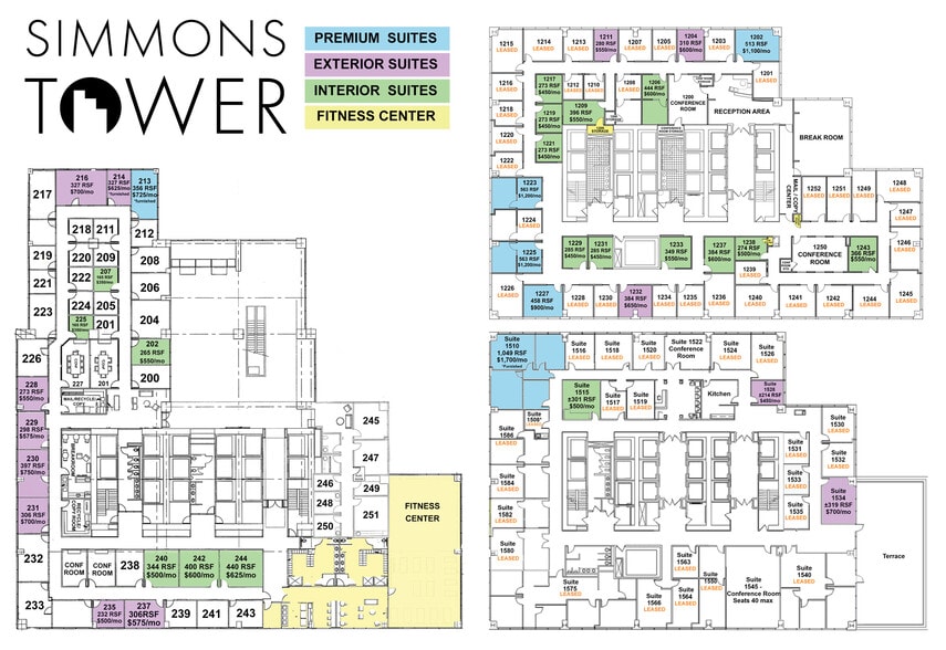 425 W Capitol Ave, Little Rock, AR for lease - Floor Plan - Image 2 of 4