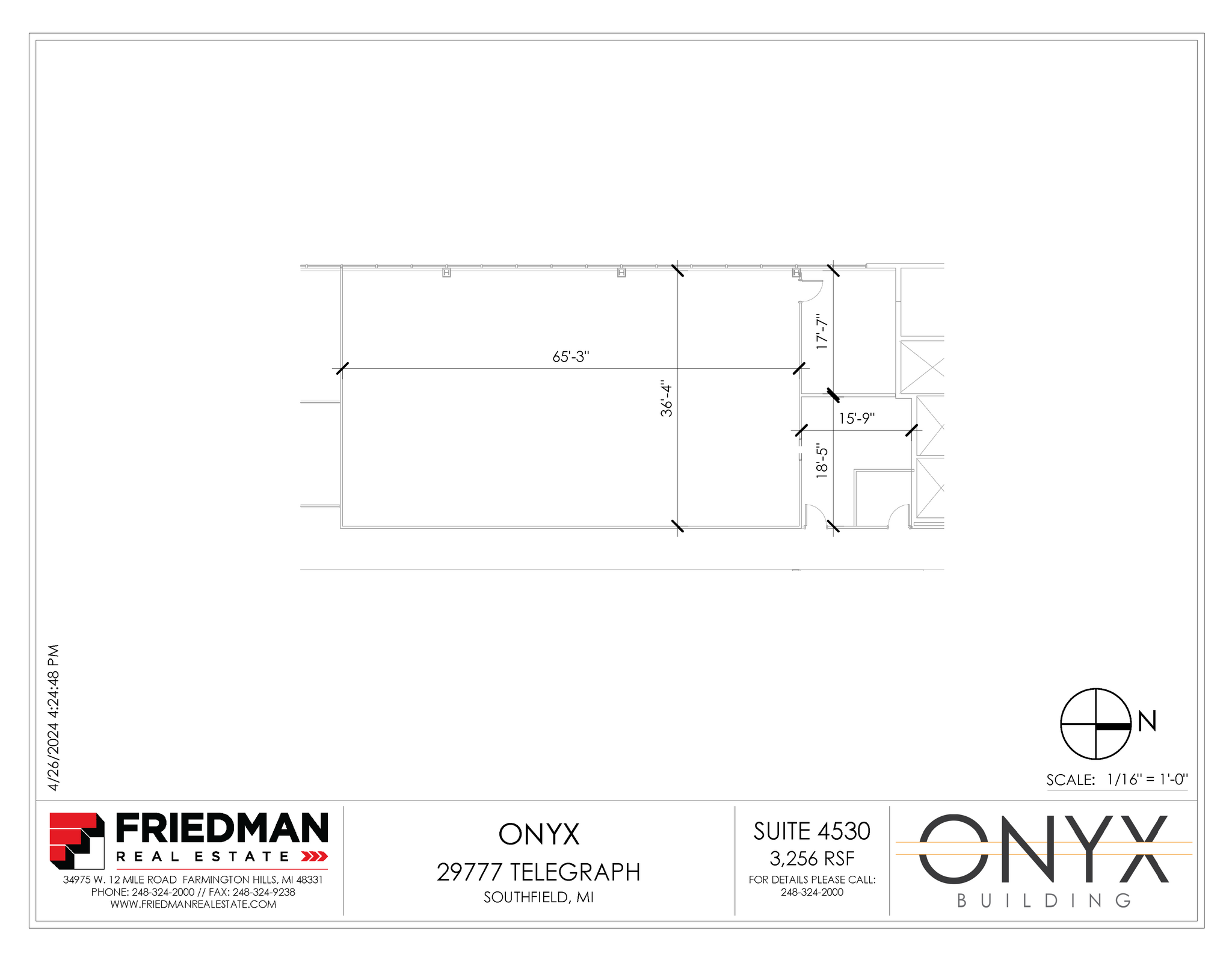 29777 Telegraph Rd, Southfield, MI for lease Floor Plan- Image 1 of 2