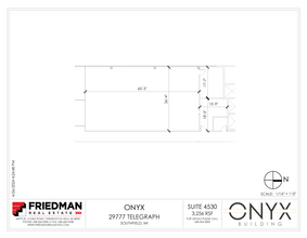 29777 Telegraph Rd, Southfield, MI for lease Floor Plan- Image 1 of 2