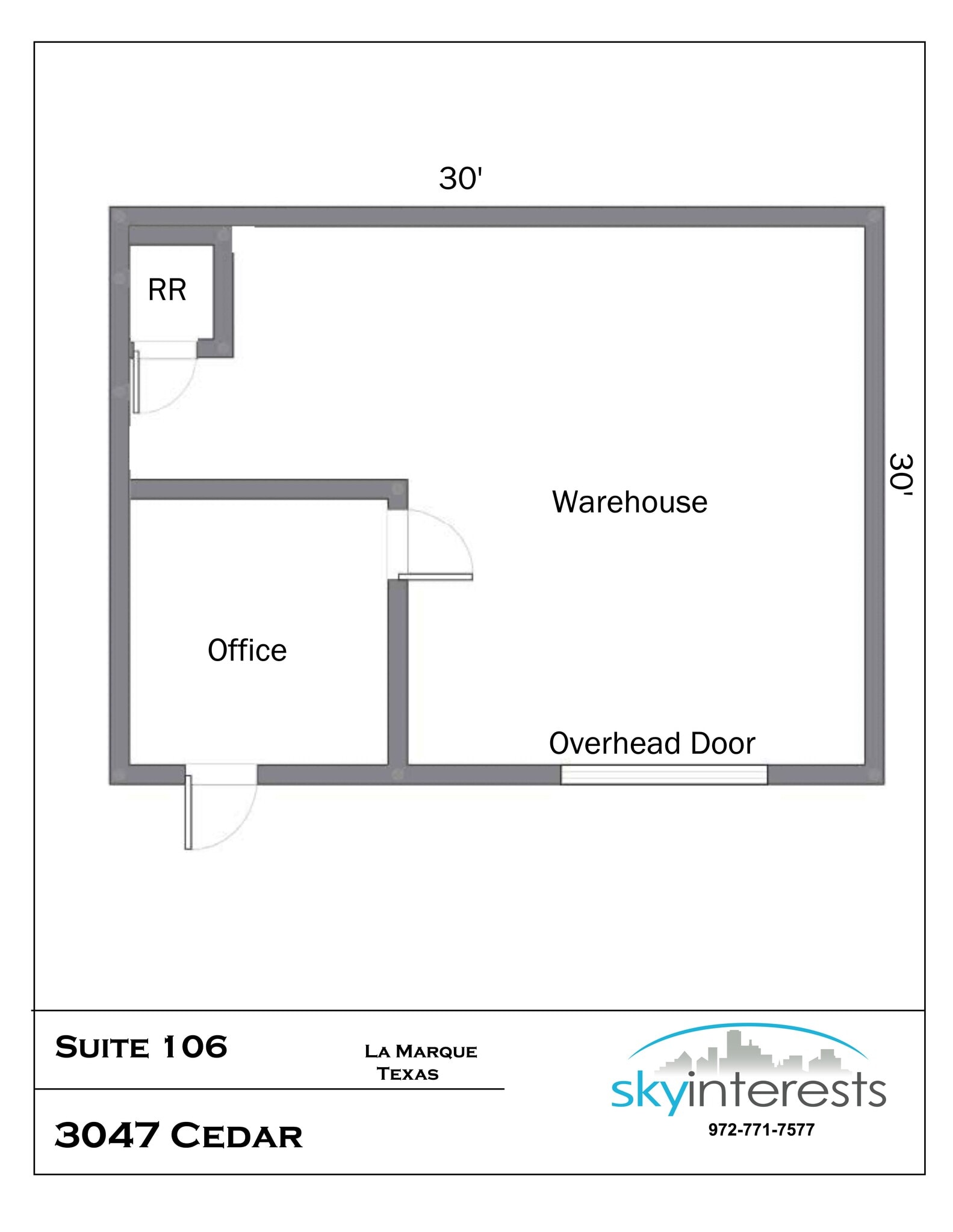 3047 Cedar Dr, La Marque, TX for lease Site Plan- Image 1 of 1