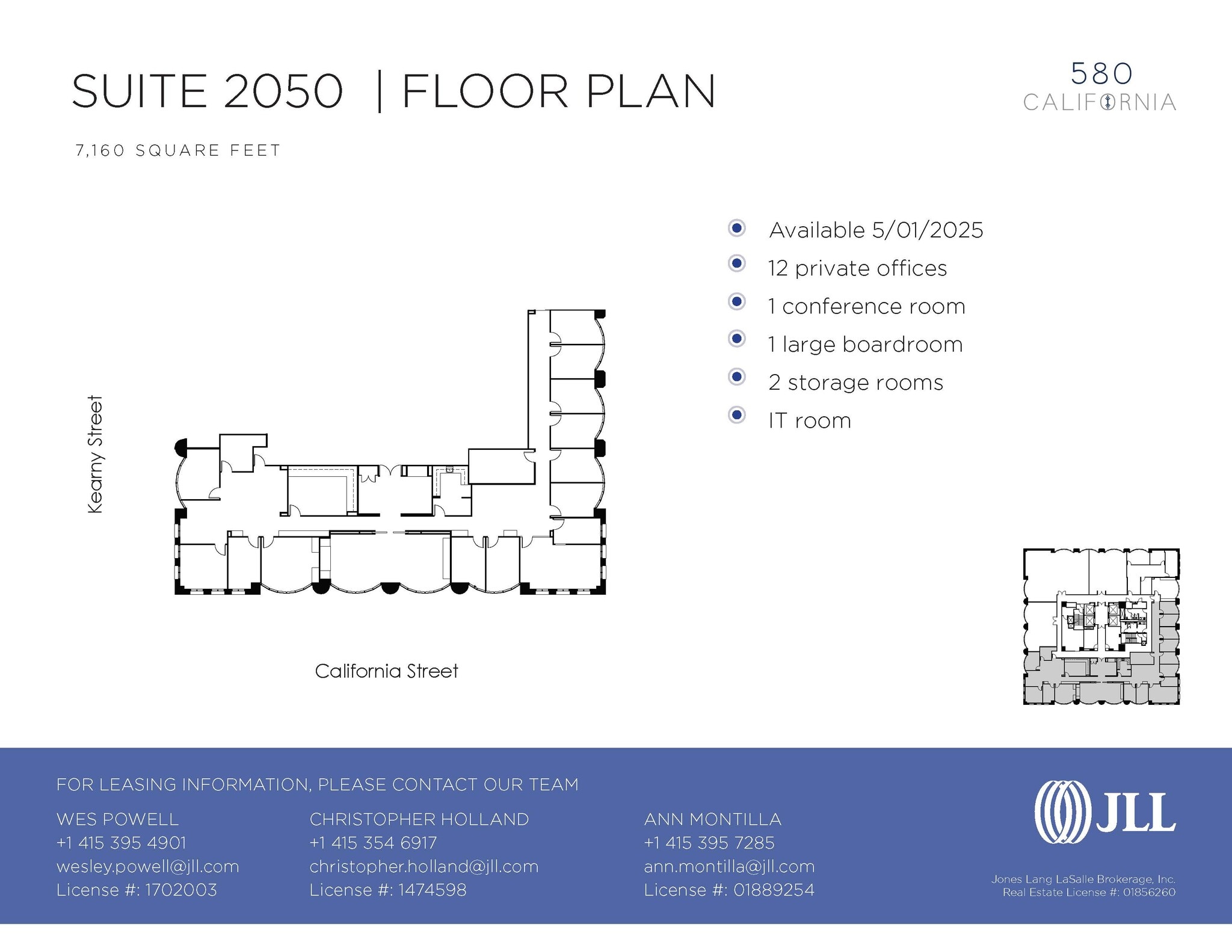 580 California St, San Francisco, CA for lease Floor Plan- Image 1 of 1
