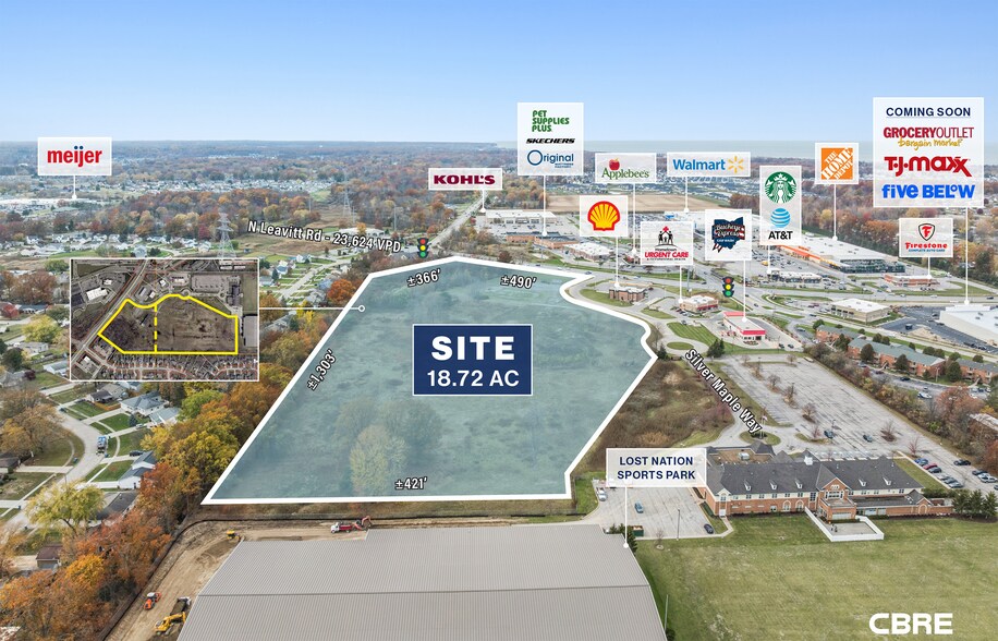 4397 Leavitt Rd, Lorain, OH for sale - Aerial - Image 2 of 6