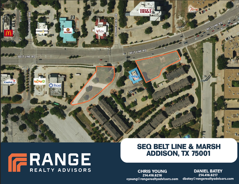 SEQ Marsh Lane & Belt Line Rd, Addison, TX for sale - Aerial - Image 1 of 1