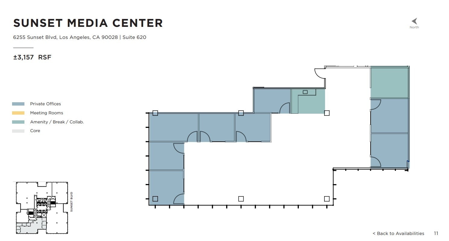 6255 W Sunset Blvd, Los Angeles, CA for lease Floor Plan- Image 1 of 1