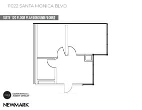 11022 Santa Monica Blvd, Los Angeles, CA for lease Floor Plan- Image 1 of 4