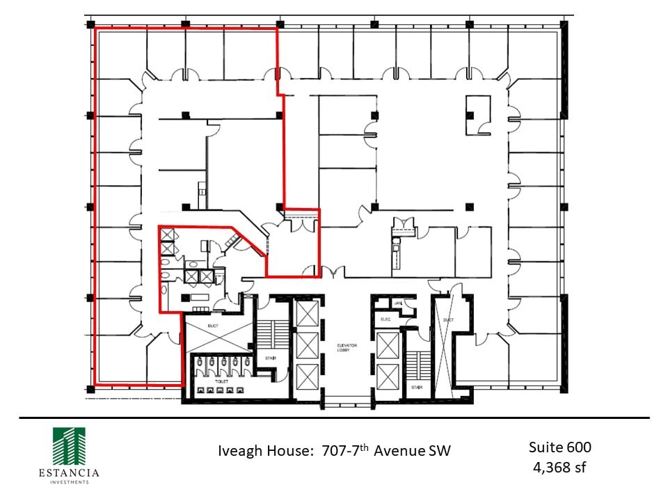 707 7th Ave SW, Calgary, AB for lease Floor Plan- Image 1 of 1