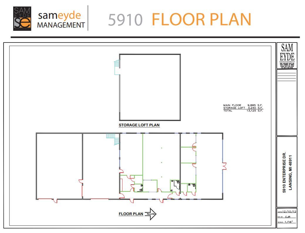 5910 Enterprise Dr, Lansing, MI for lease Floor Plan- Image 1 of 1