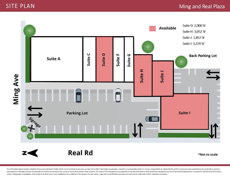 3699 Ming Ave, Bakersfield, CA for lease - Site Plan - Image 2 of 6