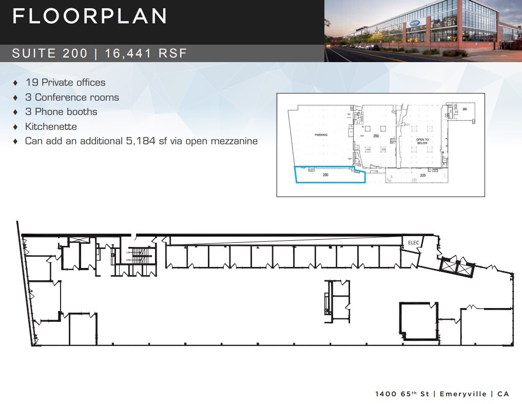 1400 65th St, Emeryville, CA for lease Floor Plan- Image 1 of 1