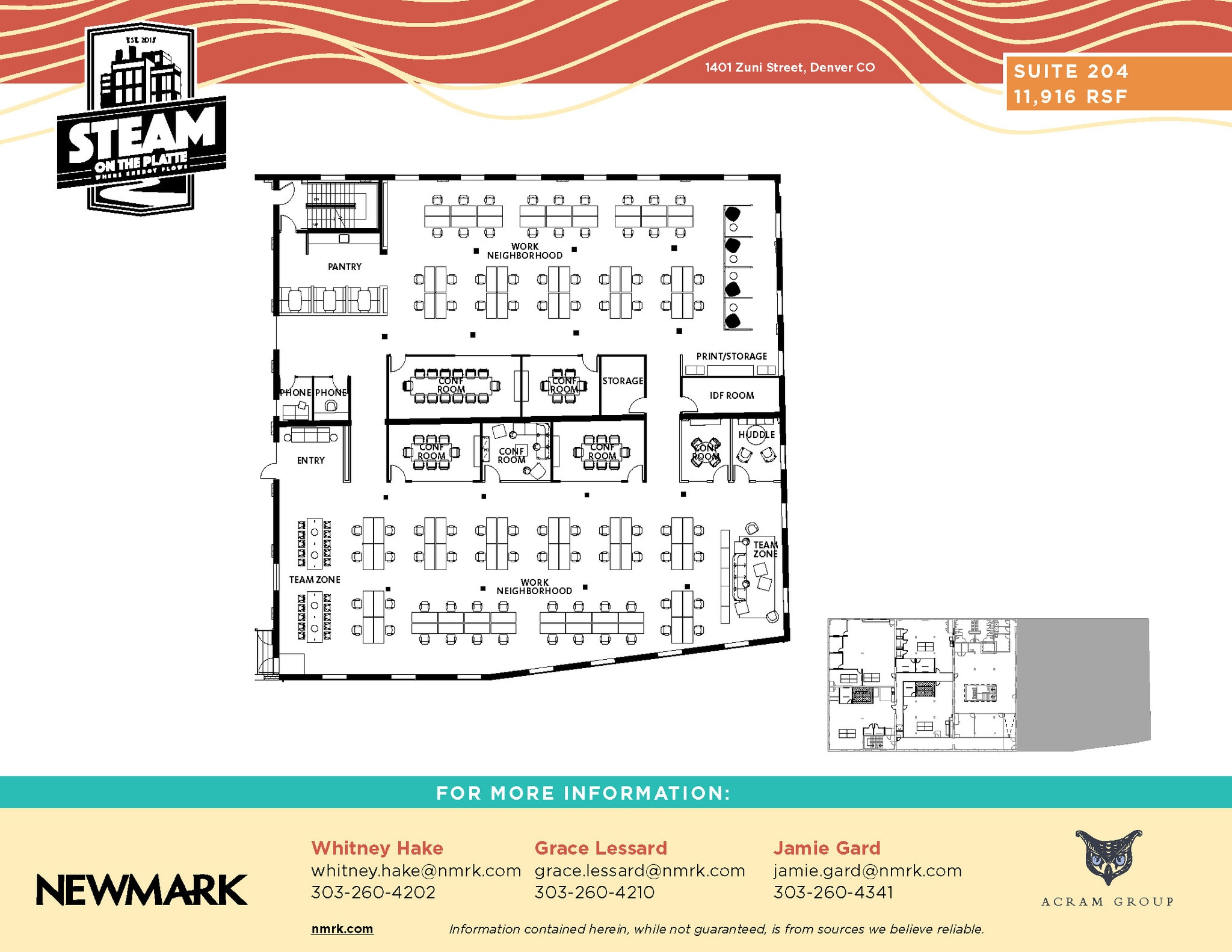 1401 Zuni St, Denver, CO for lease Floor Plan- Image 1 of 6