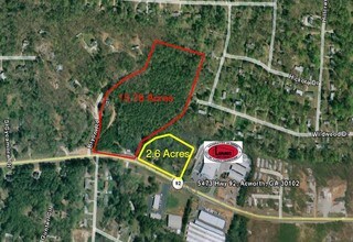 5399 Hwy 92, Acworth, GA - AERIAL  map view