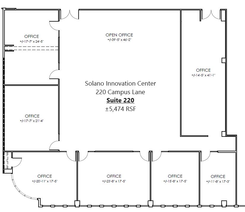 220 Campus Ln, Fairfield, CA for lease Floor Plan- Image 1 of 1