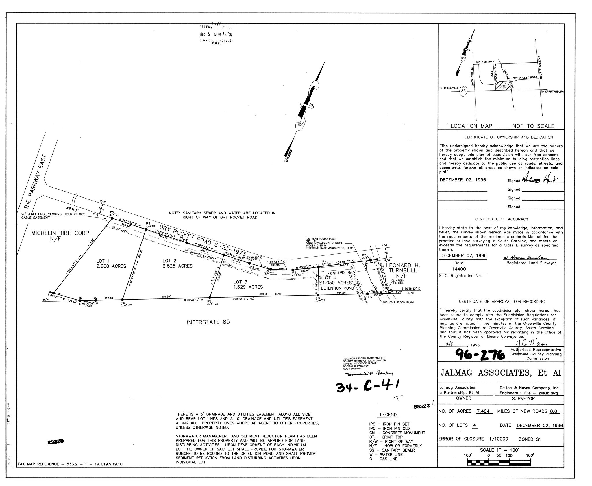2661 Dry Pocket, Greer, SC for sale Plat Map- Image 1 of 1
