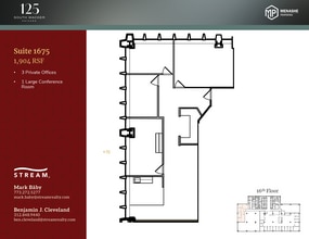 125 S Wacker Dr, Chicago, IL for lease Floor Plan- Image 1 of 1