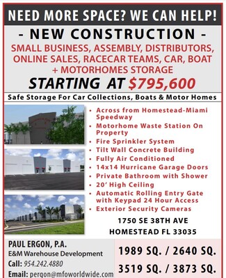 More details for 1750 SE 38th Ave, Homestead, FL - Industrial for Lease