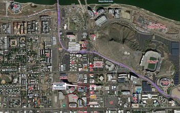 740 S Mill Ave, Tempe, AZ - aerial  map view