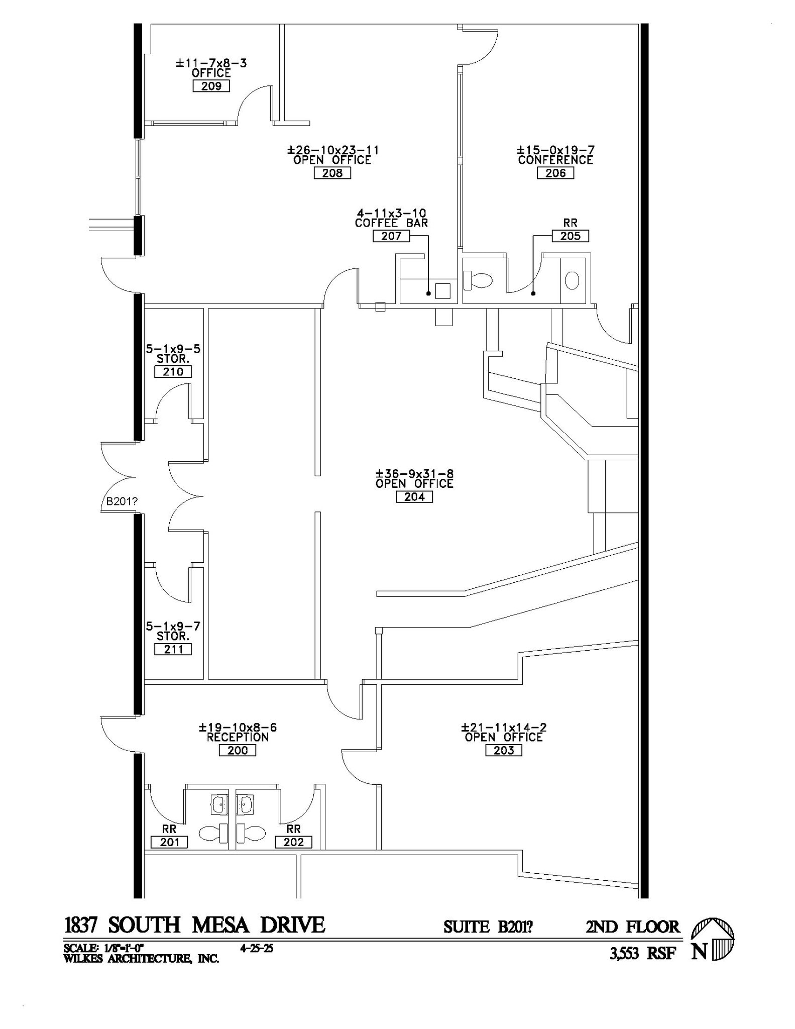 1837 S Mesa Dr, Mesa, AZ for lease Floor Plan- Image 1 of 5