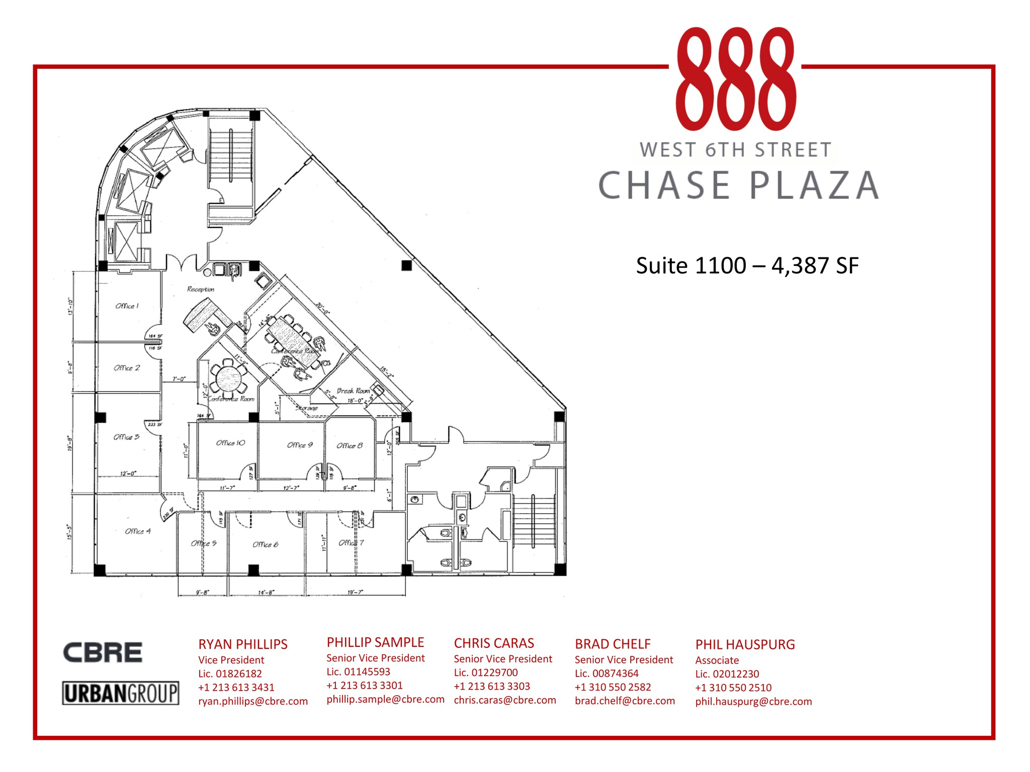 888 W 6th St, Los Angeles, CA for lease Site Plan- Image 1 of 2