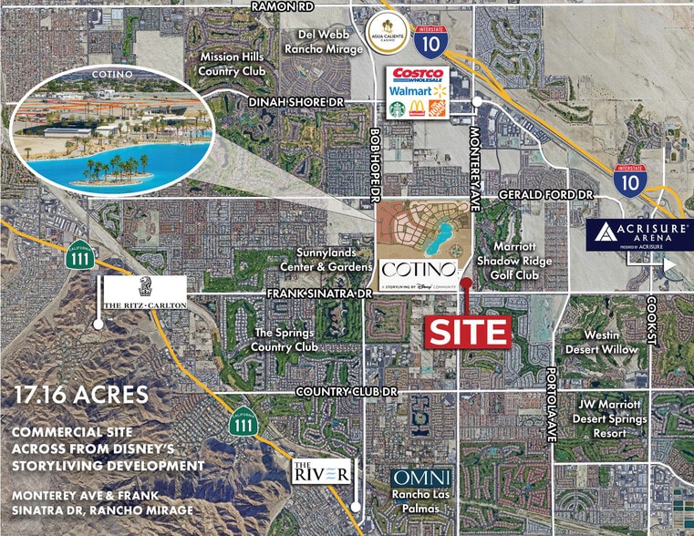 Frank Sinatra Dr & Monterey Ave, Rancho Mirage, CA for sale - Building Photo - Image 1 of 5