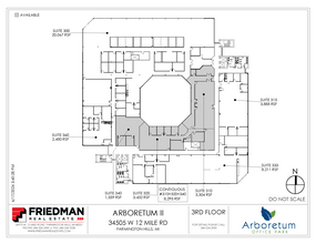 34505 W 12 Mile Rd, Farmington Hills, MI for lease Floor Plan- Image 2 of 2