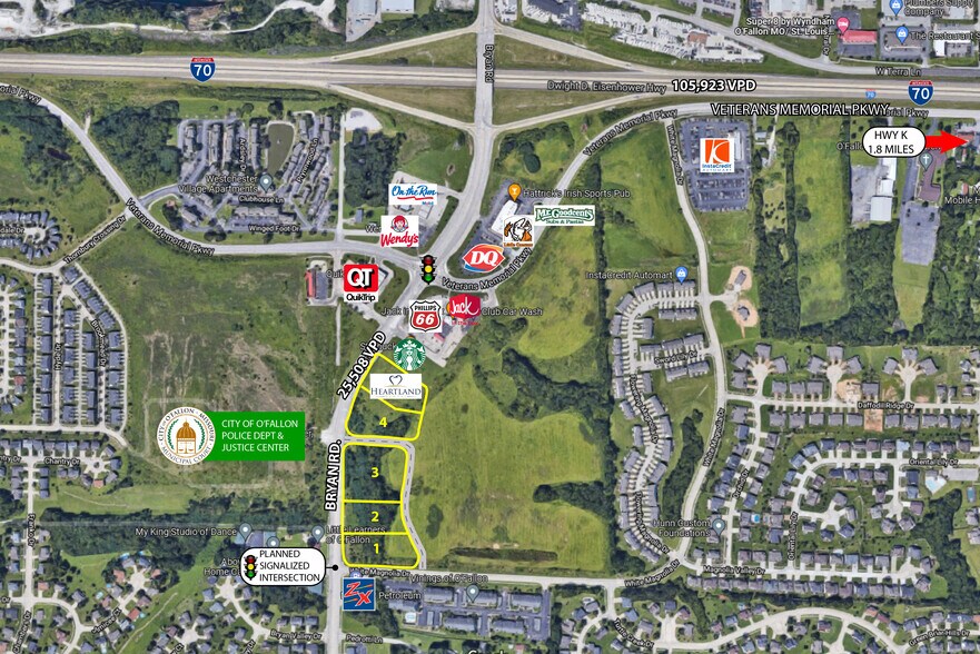 Bryan Rd & Veterans Memorial, O'Fallon, MO 63366