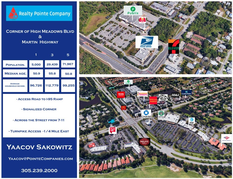 SW High Meadows Ave & Martin Highway, Palm City, FL for sale - Aerial - Image 2 of 3