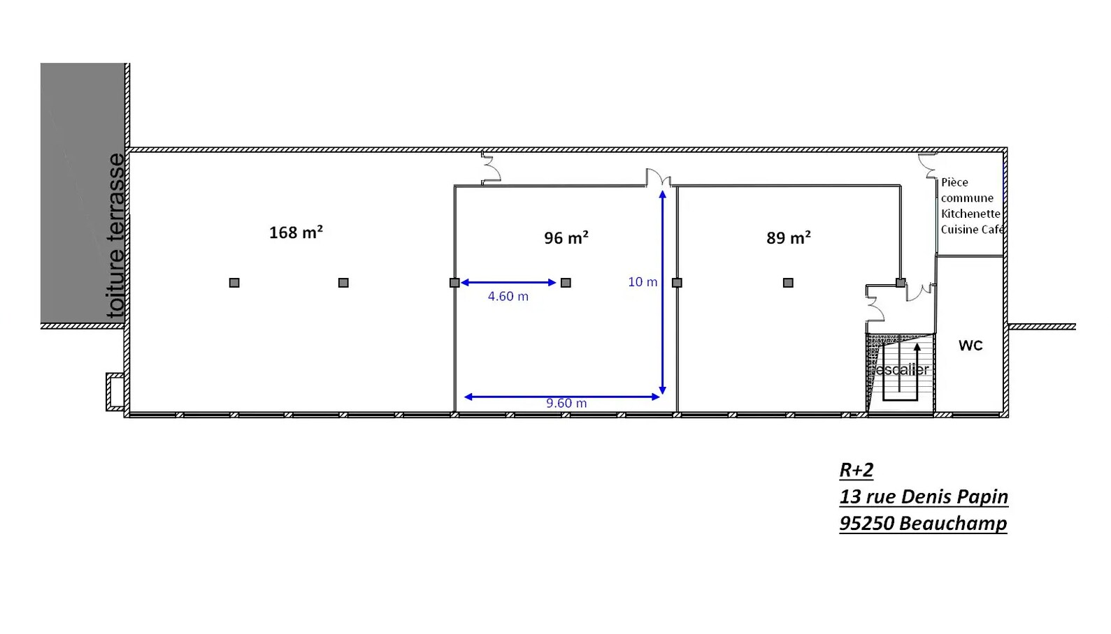 13 Rue Denis Papin, Beauchamp for lease Floor Plan- Image 1 of 1