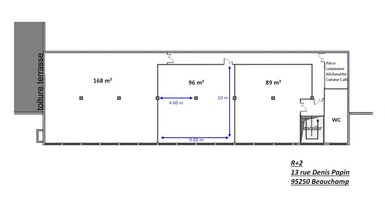 13 Rue Denis Papin, Beauchamp for lease Floor Plan- Image 1 of 1