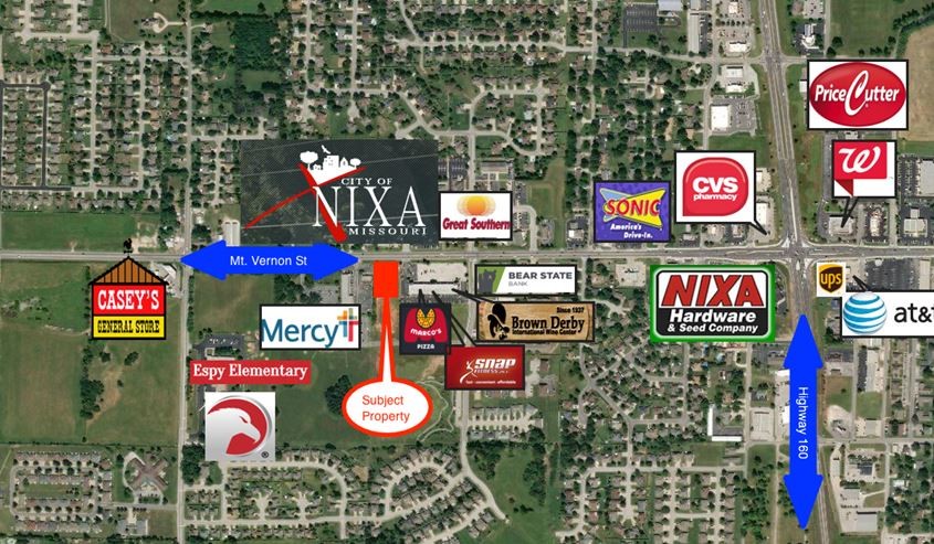 Mt Vernon St, Nixa, MO for sale - Aerial - Image 1 of 4