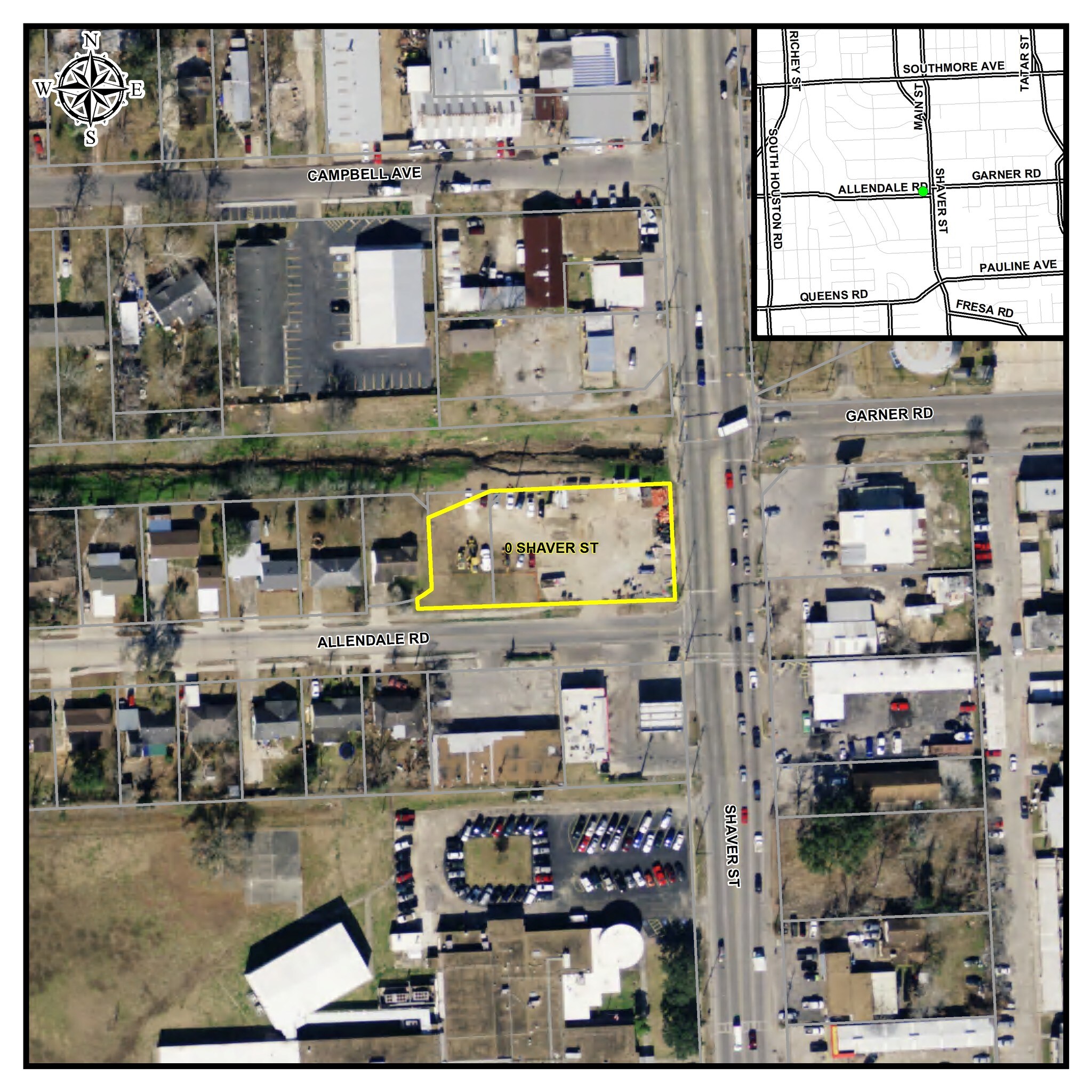 Shaver St, Pasadena, TX for sale Aerial- Image 1 of 1