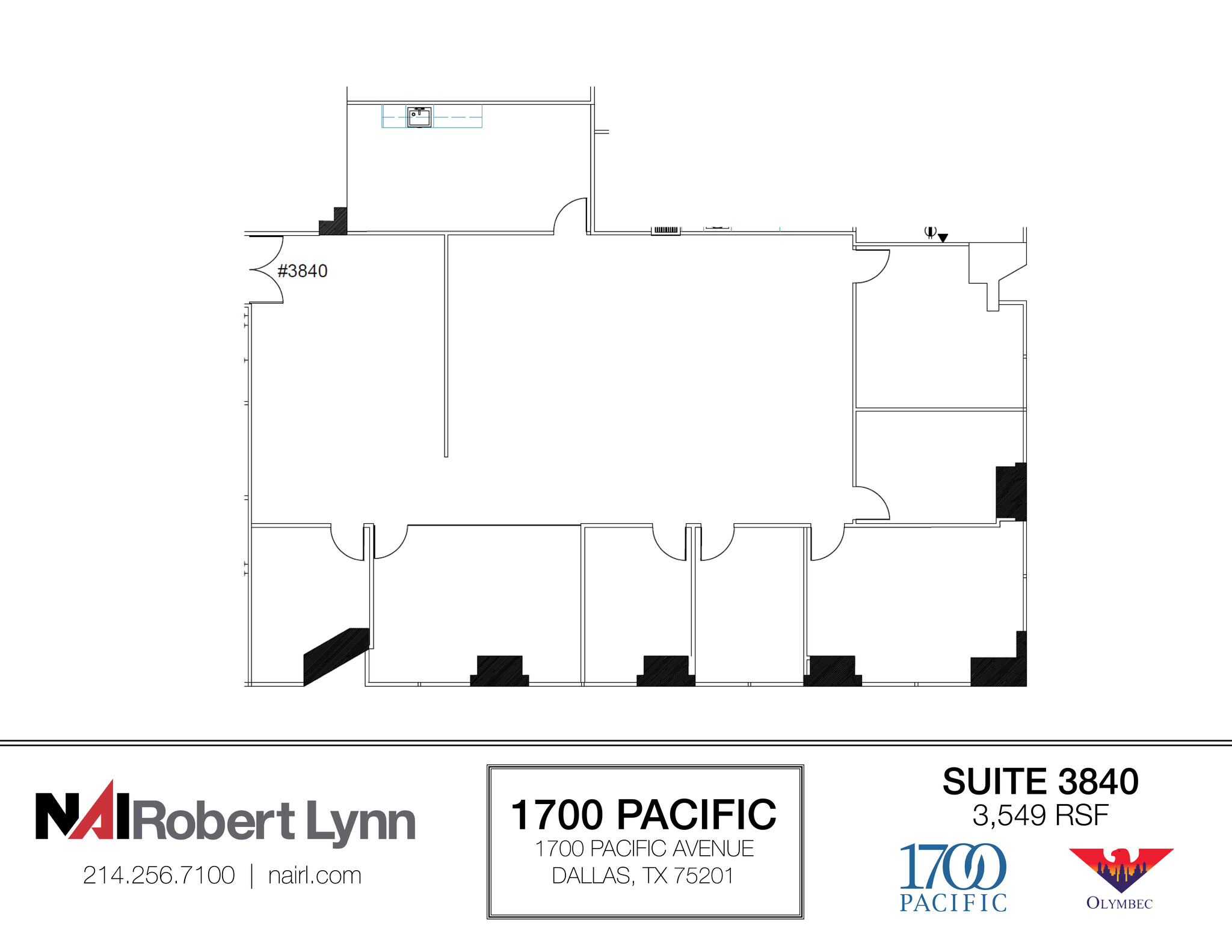 1700 Pacific Ave, Dallas, TX for lease Floor Plan- Image 1 of 1