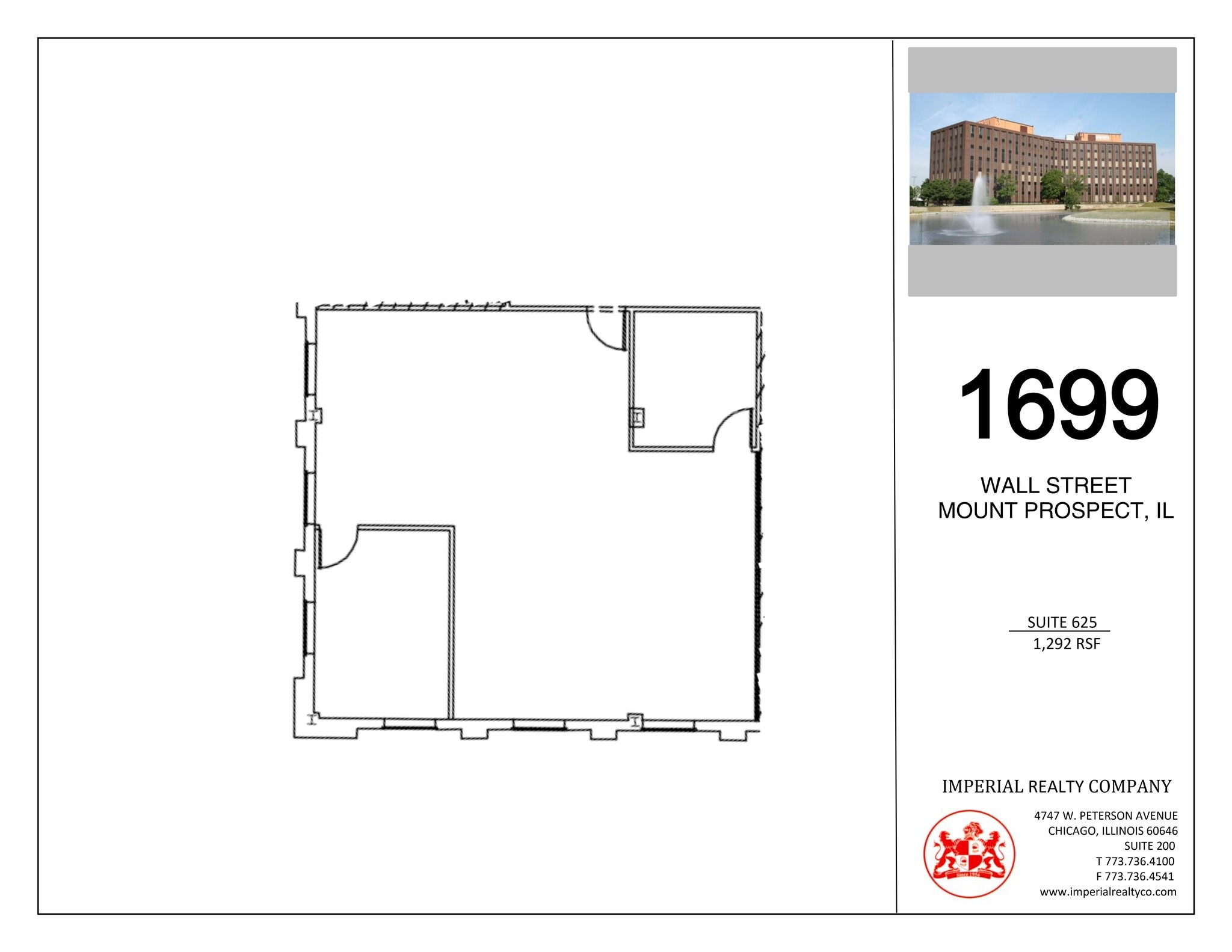 1699 Wall St, Mount Prospect, IL for lease Site Plan- Image 1 of 1