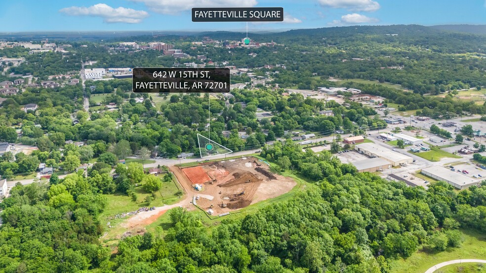 642 W 15th St, Fayetteville, AR for sale - Aerial - Image 2 of 5