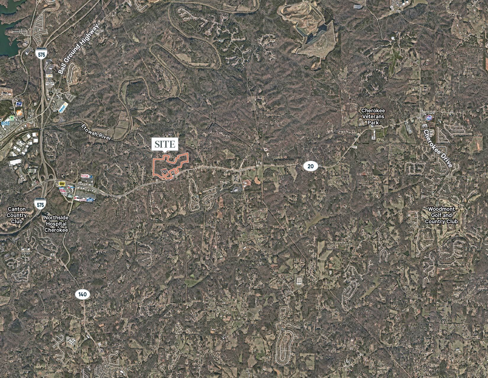 3757 Cumming Hwy, Canton, Ga 30114 - 54 Acres - Highway 20 