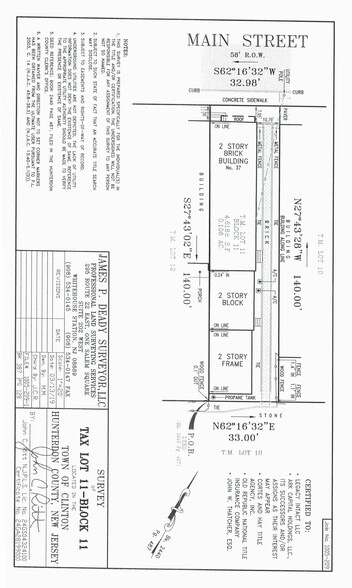 Clinton Building & Parking Lot portfolio of 2 properties for sale on LoopNet.com - Site Plan - Image 3 of 4