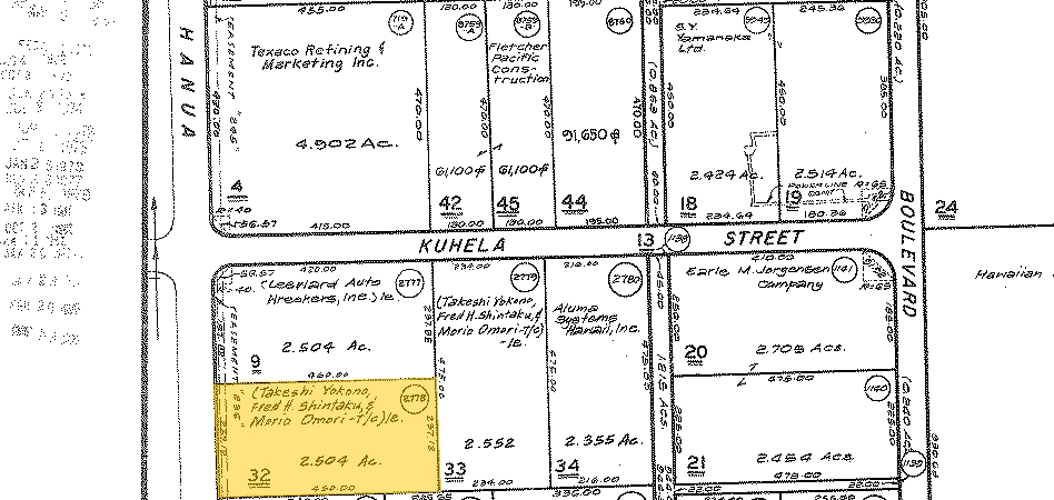 91-103 Hanua St, Kapolei, HI for lease - Plat Map - Image 2 of 2