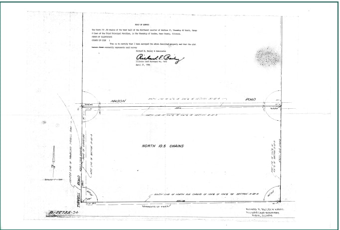 825 Tyrrell Rd, Gilberts, IL for sale - Plat Map - Image 1 of 1