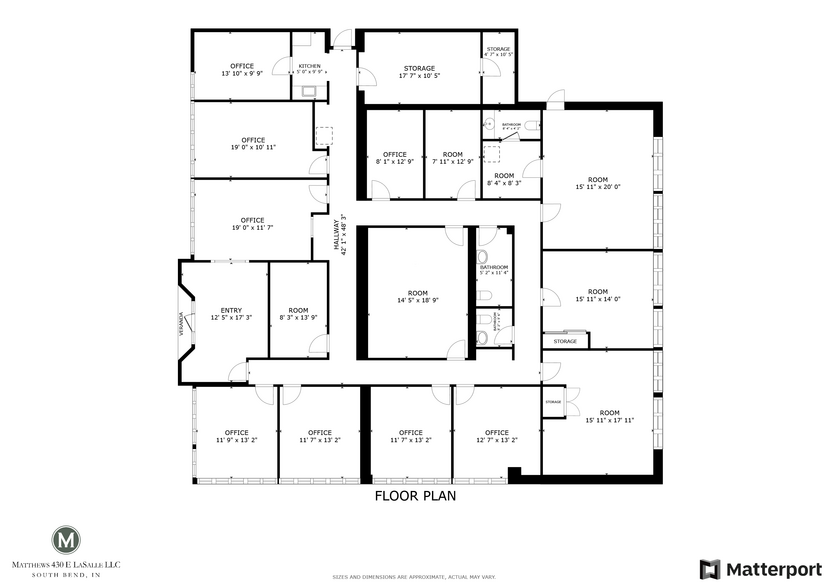 430 E Lasalle Ave, South Bend, IN for lease - Floor Plan - Image 2 of 19