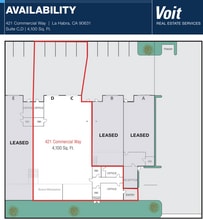 421 Commercial Way, La Habra, CA for lease Floor Plan- Image 1 of 2