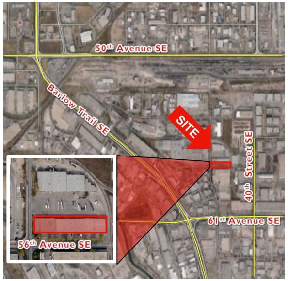 3716 56th Ave SE, Calgary, AB for lease - Aerial - Image 2 of 9
