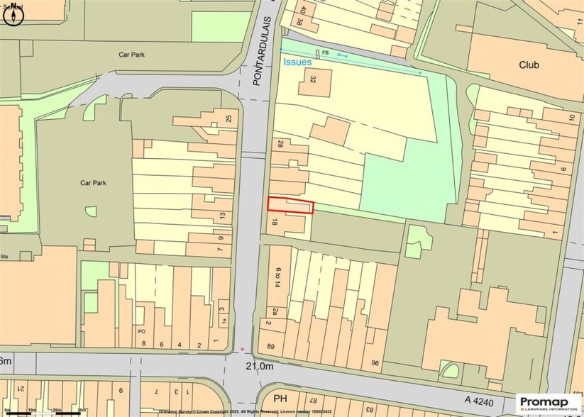 20 Pontardulais Rd, Swansea for sale - Site Plan - Image 3 of 15