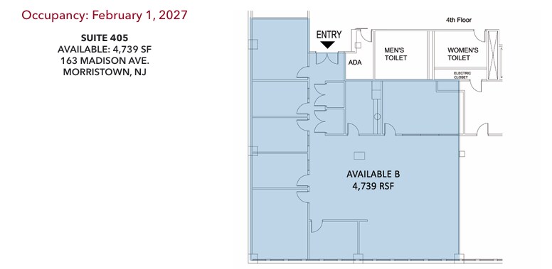 163 Madison Ave, Morristown, NJ for lease Floor Plan- Image 1 of 1
