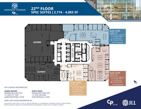 1099 18th St, Denver, CO for lease Floor Plan- Image 2 of 3